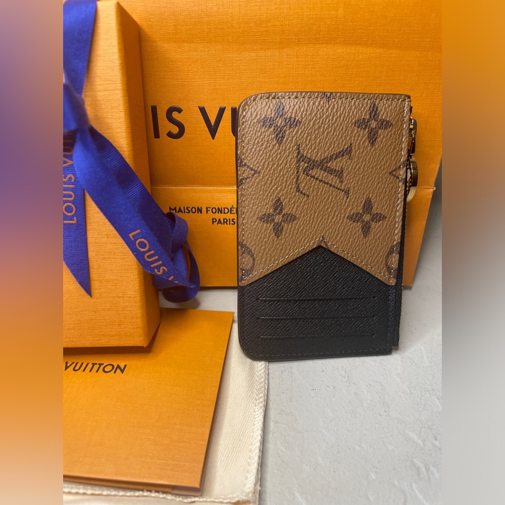NWT Louis Vuitton Wallet Card Holder Romy Reverse Monogram FULL SET - Picture 15 of 17
